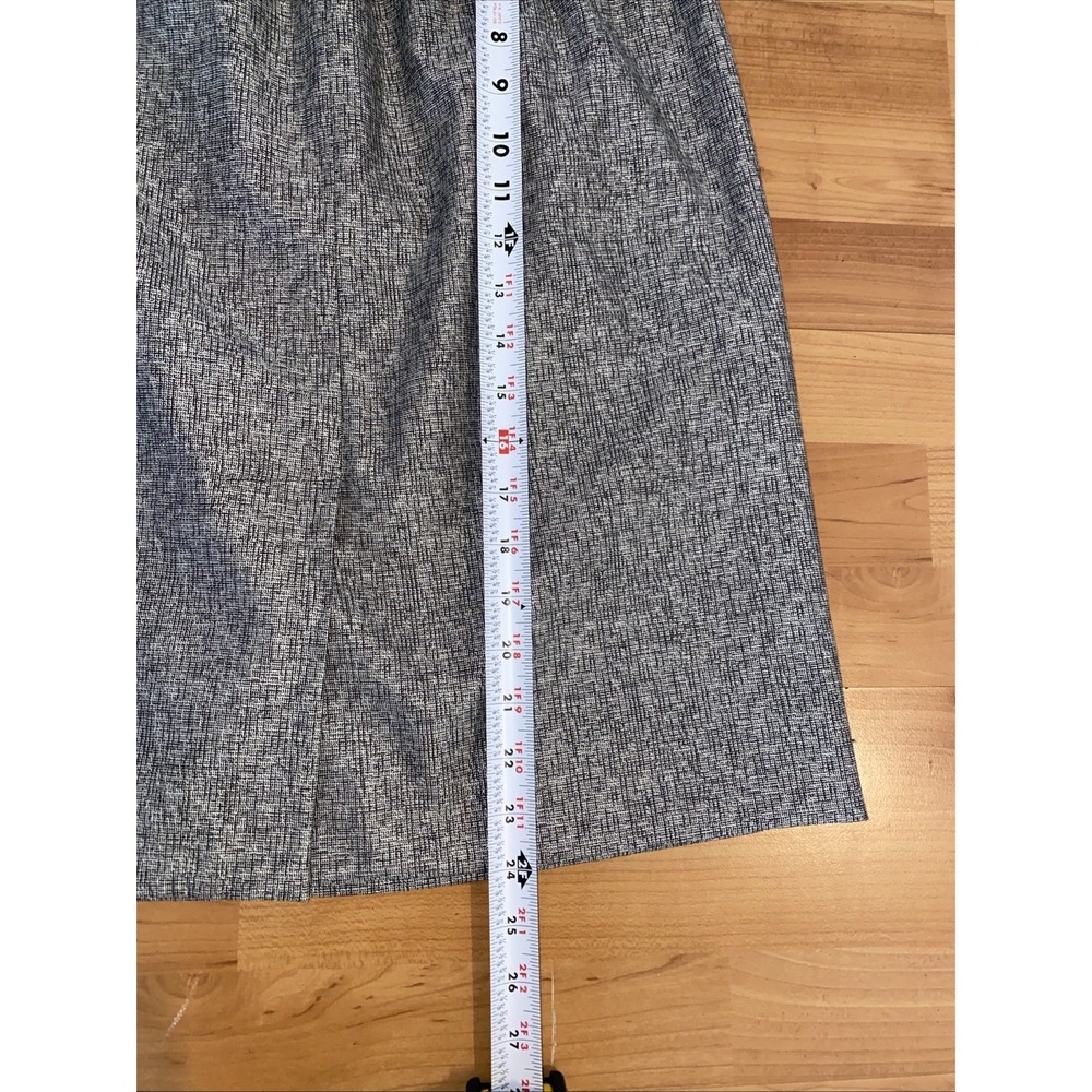 Yves Saint Laurent Side Zip Lined Knee Length Pencil Skirt Black Size 42 NEW - Picture 10 of 15